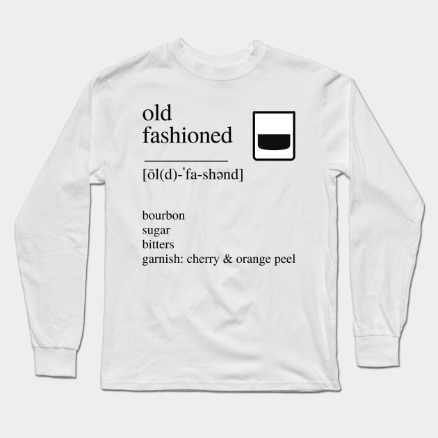 Old Fashioned cocktail Long Sleeve T-Shirt by LushLife